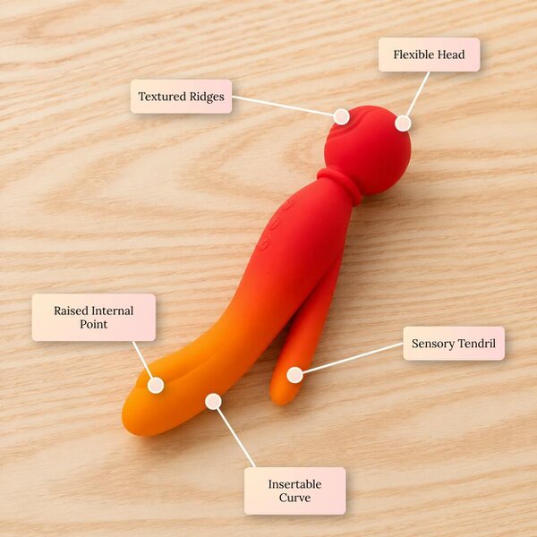 MYLO Fire Luxury 3-in-1 Body Wand Massage Vibrator