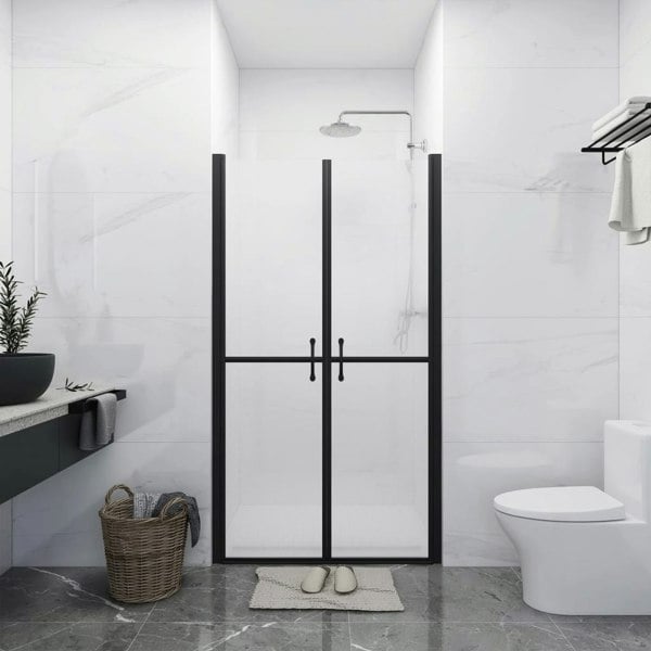Berkfield Shower Door Frosted ESG (68-71)x190 cm