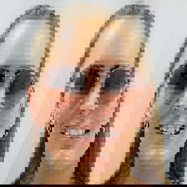 Ray-Ban Sunglasses Round Double Bridge 3647N 9069A5 Pink Pink Gradient Brown