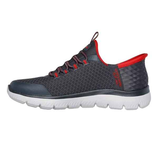 Skechers Boys Summit High Range Trainers - Charcoal/Red