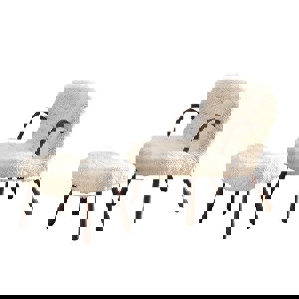 Philip Arc Sheepskin Armchair And Ottoman-Rit Concept-Rit Concept