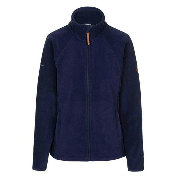 Trespass Womens/Ladies Trouper Leather Trim Full Zip Fleece Jacket - Navy - 