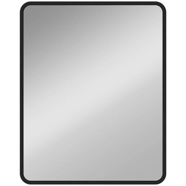 Bobobiy Rectangular Wall Mirror with HD Glass - Black