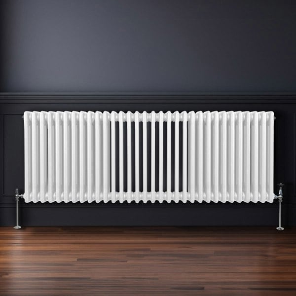 Monstershop Traditional 3 Column Radiator - 600 x 1462mm - White