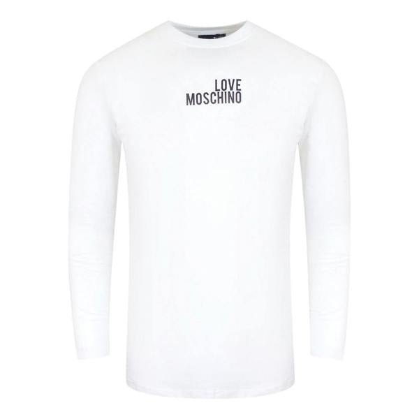Moschino Love Moschino Bold Logo Long Sleeve White T-Shirt