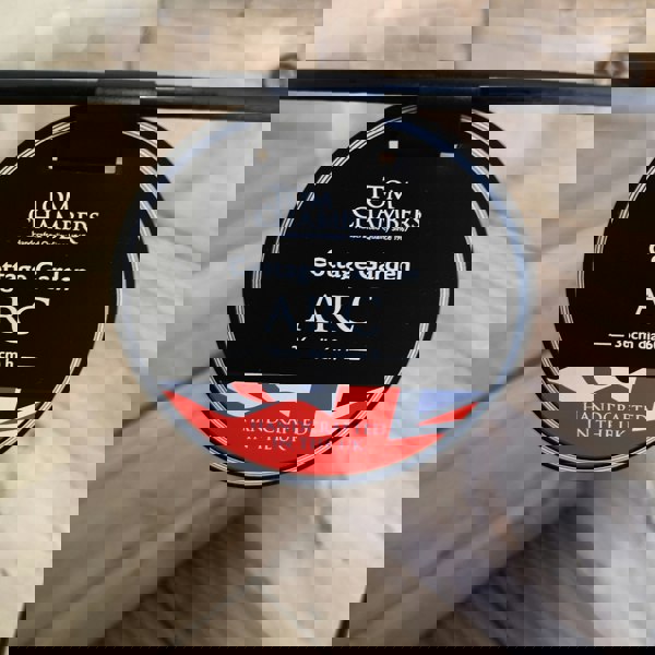 Samuel Alexander 2 Pack of Tom Chambers Cottage Heavy Duty Black Metal Steel Herbaceous Garden Plant Support Arc Small 60cm x 36cm