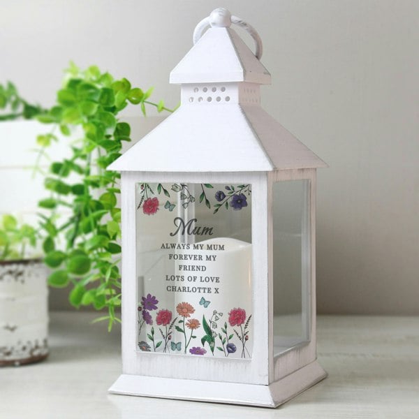 Personalised Memento Company Personalised Wild Flowers LED Lantern