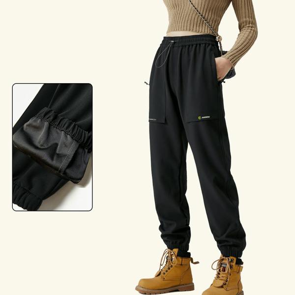 Anniou Women Outdoor Hiking Pants - Regular-Black
