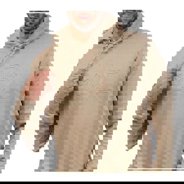 Gant Mens Archive Shield Tonal Hoodie - Beige - 