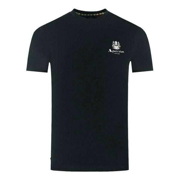 Aquascutum Mens London Aldis Logo T-Shirt - Black
