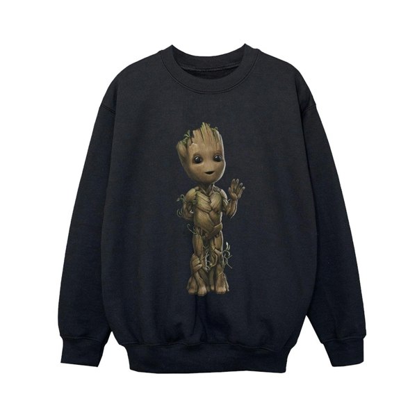 Marvel Boys I Am Groot Wave Pose Sweatshirt - Black