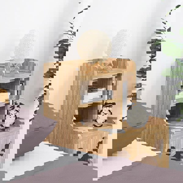 Pura Side Table With Pet House, Wood-Weilai Concept-Weilai Concept