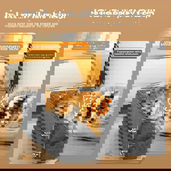 Skylos Orthopedic Pet Bed Dog Memory Foam Cushion Calming Washable Extra Large