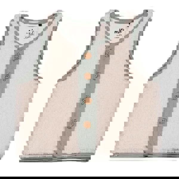 Mini Cuddles Baby Unisex Sprig Printed Dungaree 3pc Set, Multicolour