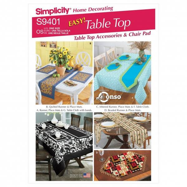 Simplicity Sewing Pattern 9401 OS (One Size) - Beginner, Easy