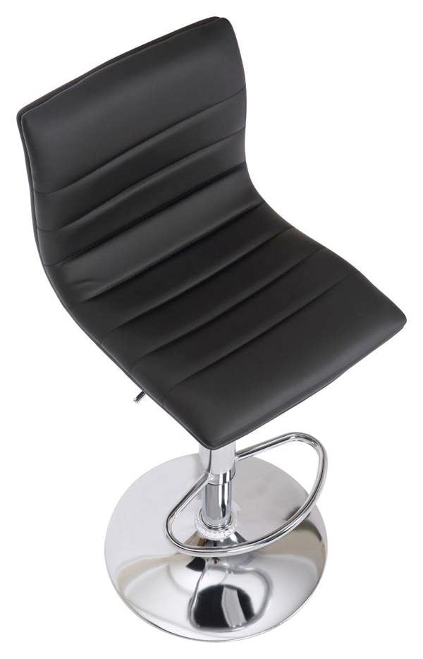 Lamboro Aldo Swivel Kitchen Barstool with Adjustable Height and Chrome Base