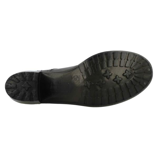 Spot On Ladies Spot On Mid Heel Wellington
