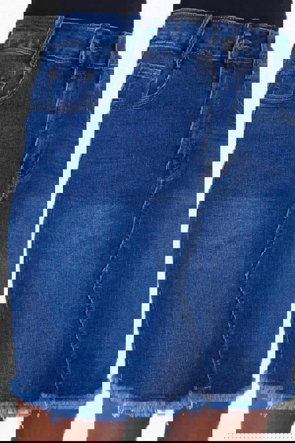 Paulo Due Women's Distressed Denim Mini Skirt