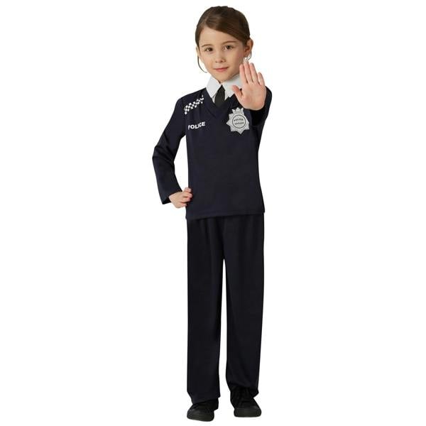 Bristol Novelty Childrens/Kids Police Costume - Navy - 