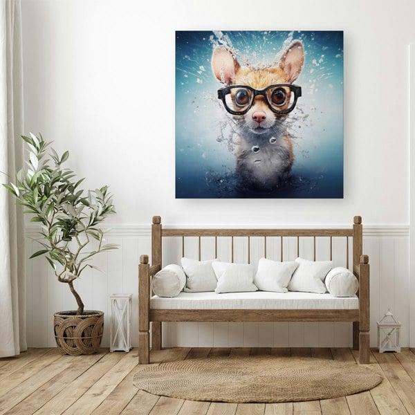 Warren Reed Splashart Doormouse Canvas