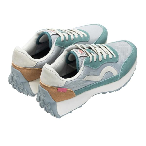 Regatta Womens Marine Heritage II Suede Trainers - Grey/Ivy Moss