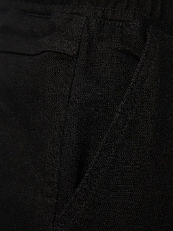 Crosshatch Malimore Cargo Cuff Jeans Solid Black