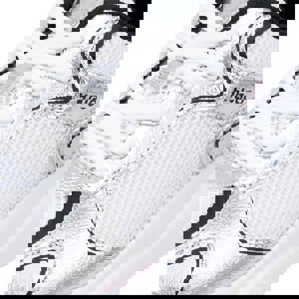 Hugo Women's LEON Tennis Trainers - Silver/White