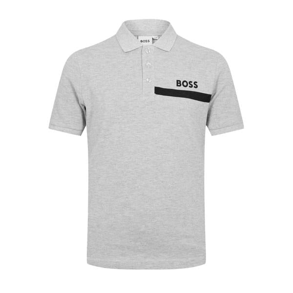 Boss Mens Regular Polo Shirt - Grey - 