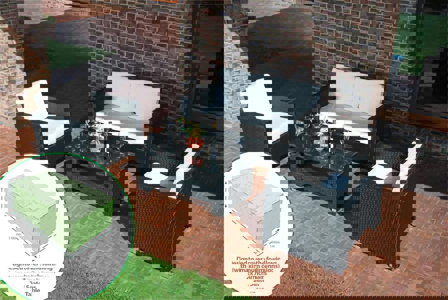 St Helens Home and Garden Water Resistant Large Garden Set Cover - Will Cover 4 Pieces