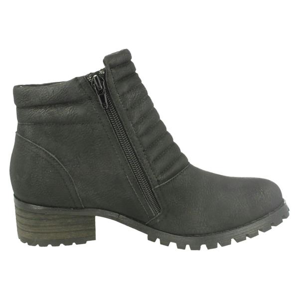 Spot On Ladies Spot On Chunky Ankle Boots