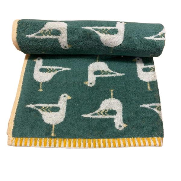 Dyzi Seagull Turkish Cotton Jacquard Bath Towel
