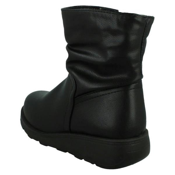Spot On Ladies Spot On Extra Wide Ankle Boots F4473