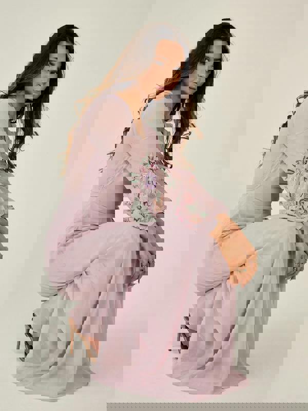 GWD Reena Wrap-Style Purple Maxi Dress