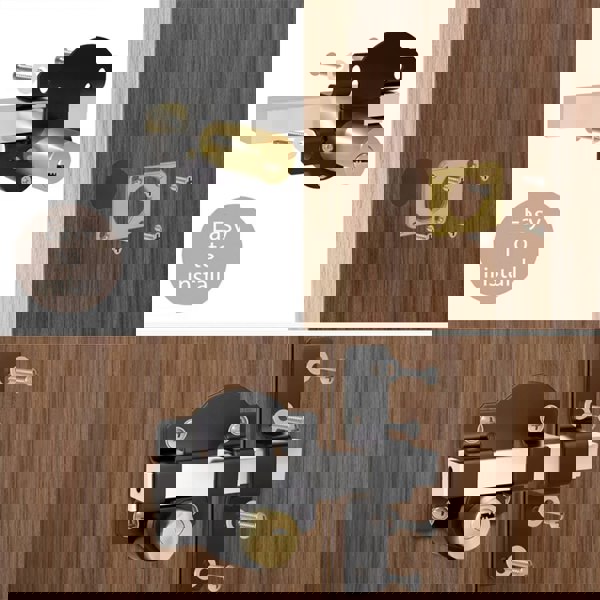 Havendro Security Garden Shed Gate Lock Long Throw Locking Double Locking 50mm & 70mm UK