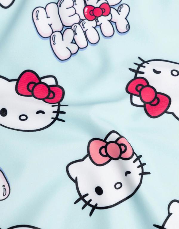 Vanilla Underground Hello Kitty Girls Blue Character AOP 1 Piece Swimming Costume