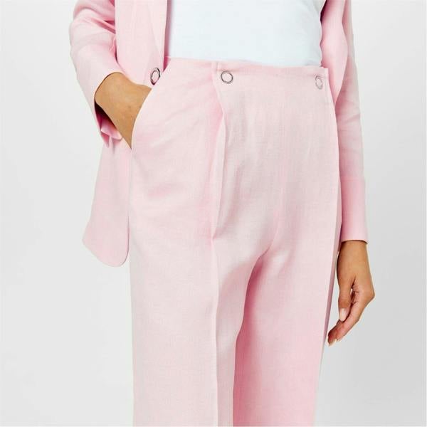 Boss Womens/Ladies Tapito Knitted Tailored Trousers - Light Pink - 