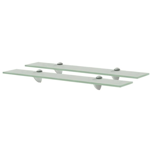 Berkfield Floating Shelves 2 pcs Glass 60x20 cm 8 mm