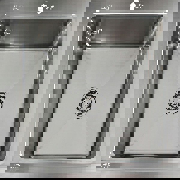 KuKoo Stainless Steel Catering Sink - Right Hand Drainer