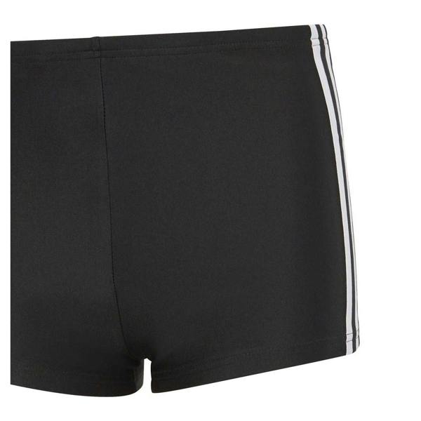 Adidas Childrens/Kids Classic 3 Stripes Regular Swim Shorts - Black/White - 