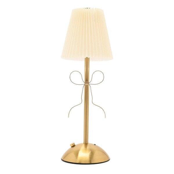 Hestia Brass Bow LED Rechargeable Touch Lamp