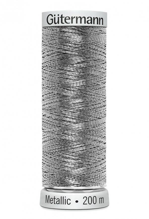 Gutermann Sulky Metallic Embroidery Thread 200m Polyamide, Polyester Thread Suitable For Embroidery