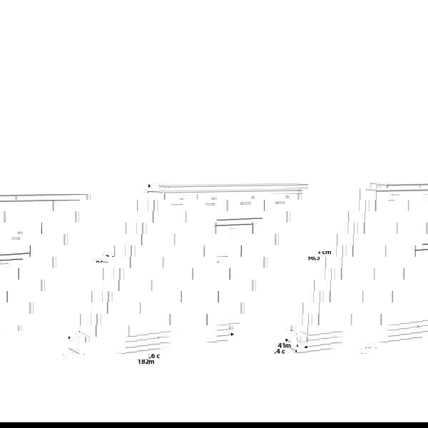 Furniture To Go Klara 4 Door 2 Drawer Chest in Grey and Oak