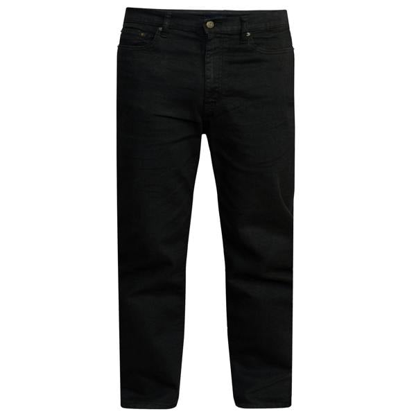 Duke Mens D555 Rockford Carlos Stretch Jeans - Black
