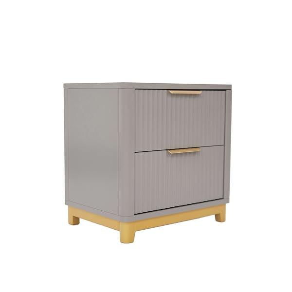 Cabinet Bits Molino 2 Drawer  Bedside Table