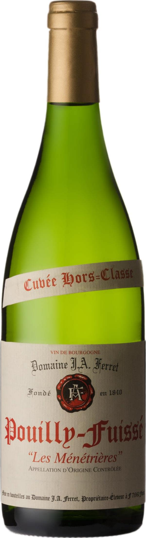 Domaine Ferret Pouilly-Fuisse Les Menetrieres Premier Cru 2021 75cl