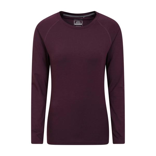 Mountain Warehouse Womens/Ladies Quick Dry Long-Sleeved Top - Dark Purple