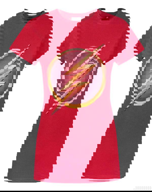 DC Comics Womens Red Logo Short Sleeved T-Shirt