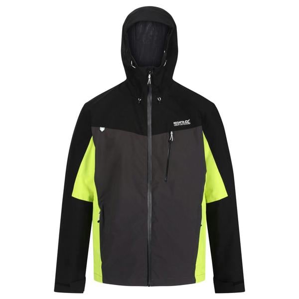 Regatta Mens Birchdale Waterproof Hooded Jacket - Ash/Black