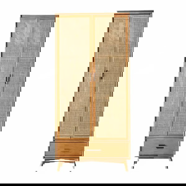 Vernon Rattan Wardrobe, Solid Wood-Rit Concept-Rit Concept