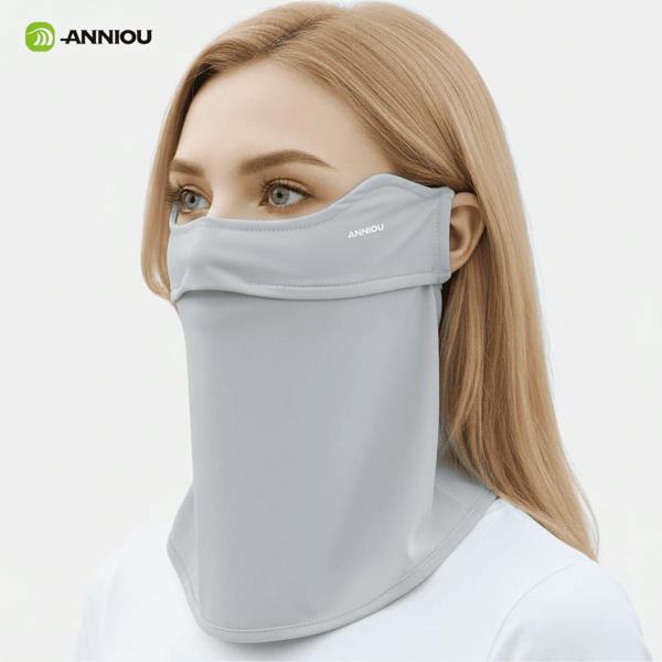 Anniou Dust Face Mask UPF 50+ - One Size - Light Gray